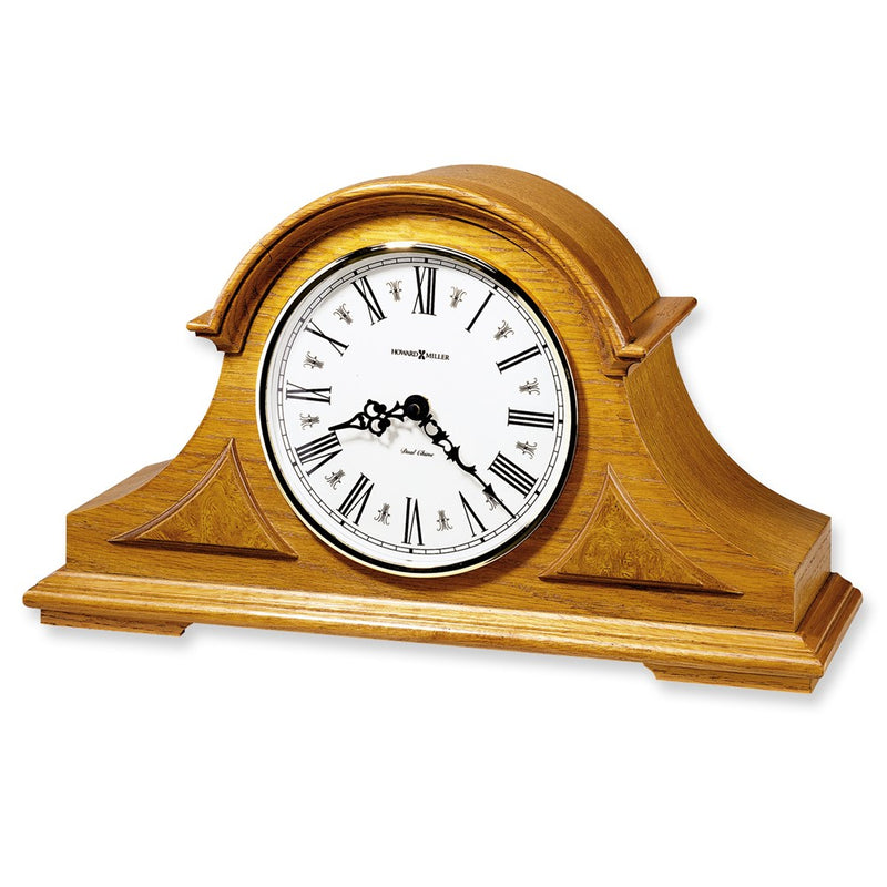 Howard Miller Burton Oak Finish Wood Chiming Quartz Mantel Clock