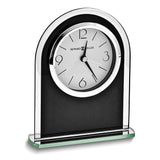 Howard Miller Ebony Luster Black and Silver Finish Quartz Alarm Clock