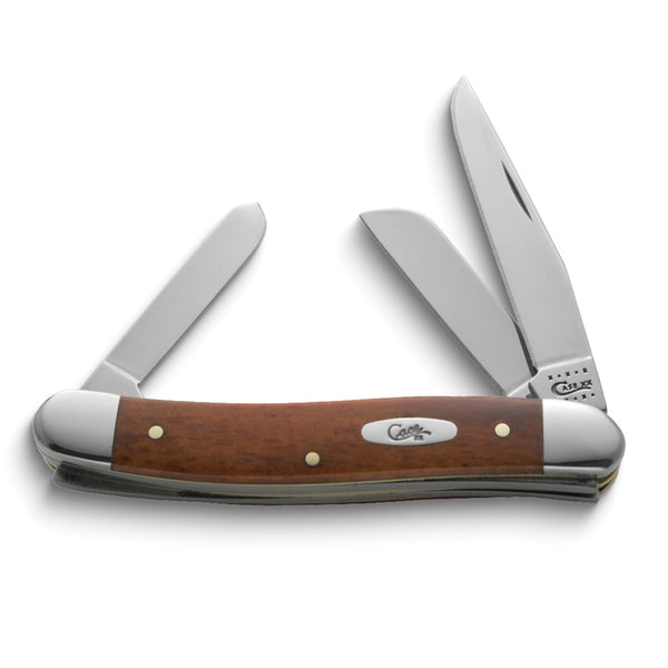Case Brown Smooth Chestnut Bone Handle Medium Stockman Knife with Tru-Sharp Stainless Steel Blades