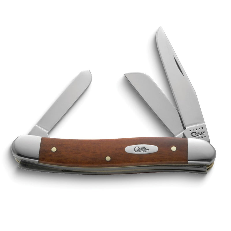 Case Brown Smooth Chestnut Bone Handle Medium Stockman Knife with Tru-Sharp Stainless Steel Blades