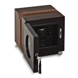 Rotations Piano Finish Wood and Leather Single Watch Winder