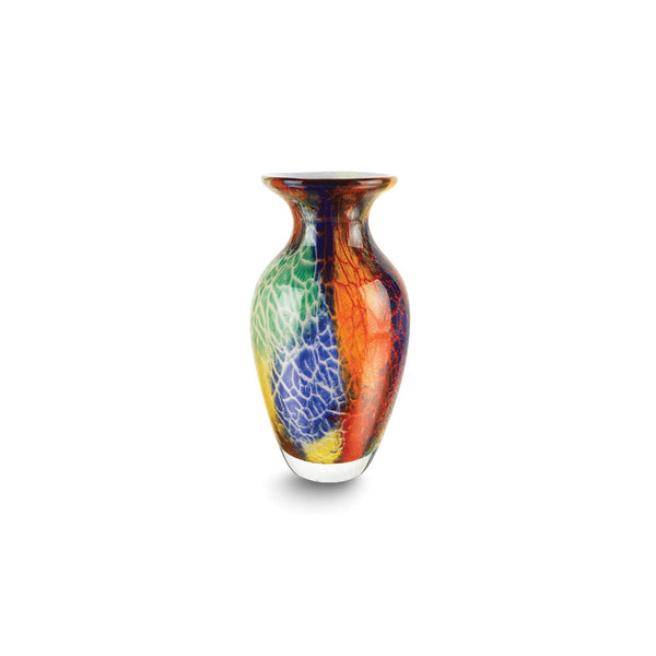 Badash Firestorm Handcrafted Murano Style Glass Urn Vase