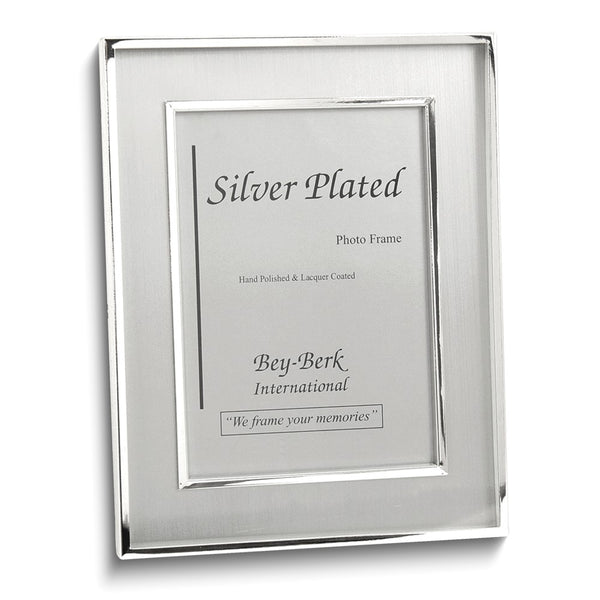 Silver-plated Lacquer-coated Brushed Finish 4x6 Frame