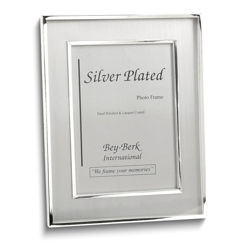 Silver-plated Lacquer-coated Brushed Finish 4x6 Frame