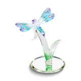 Rainbow Dragonfly Handcrafted Glass Figurine