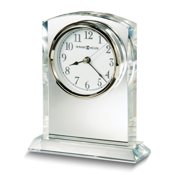 Howard Miller Flaire Arch Top Optical Crystal Quartz Table Clock