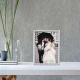 Silver-tone Rope 4x6 Metal Frame