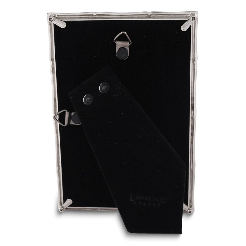 Silver-tone Metal Bamboo 4x6 Frame
