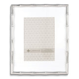 Silver-tone Metal Bamboo 8x10 Frame Matted for 5x7 Photo