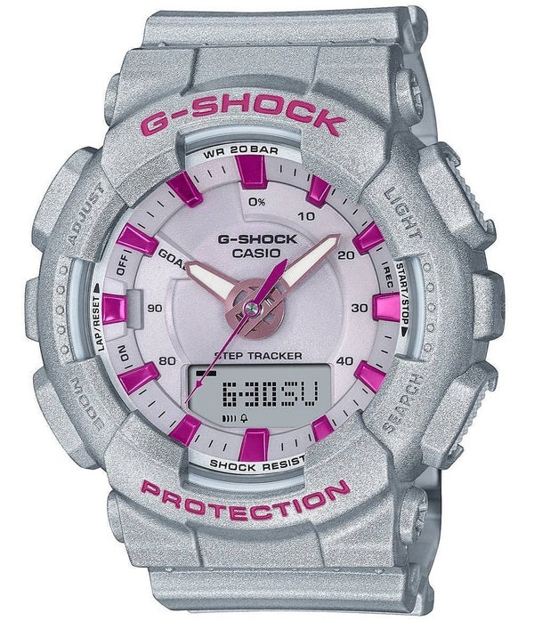Casio G-Shock Analog Digital Grey Dial Quartz GMA-S130NP-8A GMAS130NP-8 200M Women's Watch