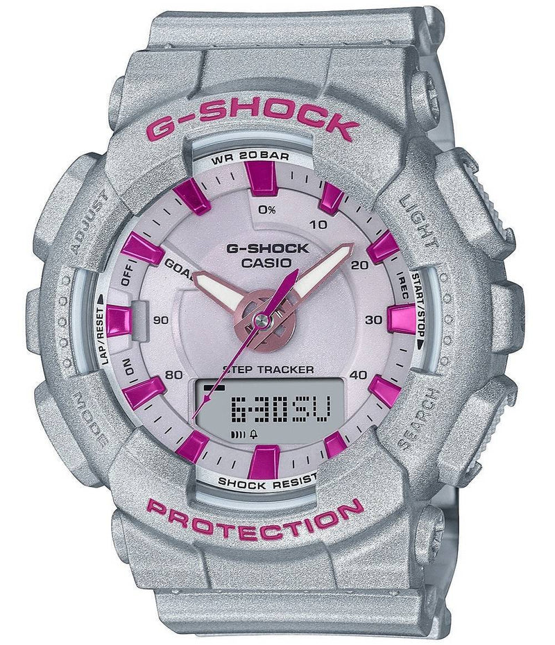 Casio G-Shock Analog Digital Grey Dial Quartz GMA-S130NP-8A GMAS130NP-8 200M Women's Watch