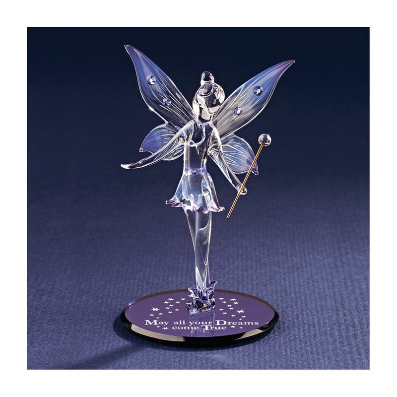 MAY ALL YOUR DREAMS COME TRUE Fairy Handcrafted Glass Figurine