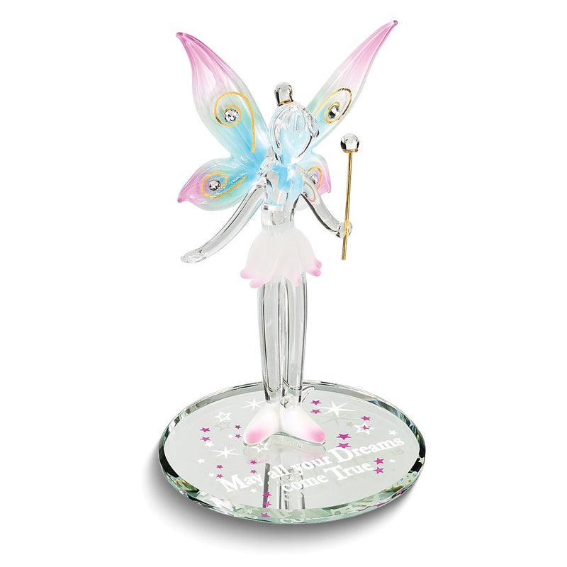 MAY ALL YOUR DREAMS COME TRUE Fairy Handcrafted Glass Figurine