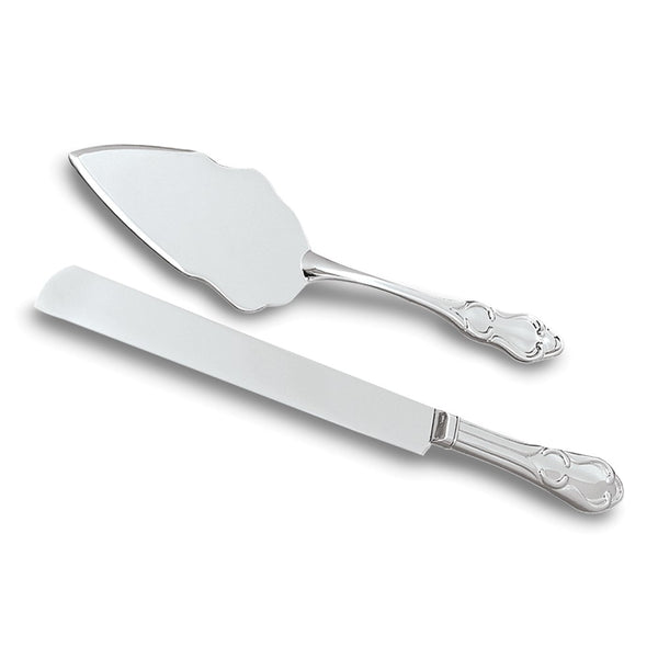 Silver-plated Cake Knife and Server Set