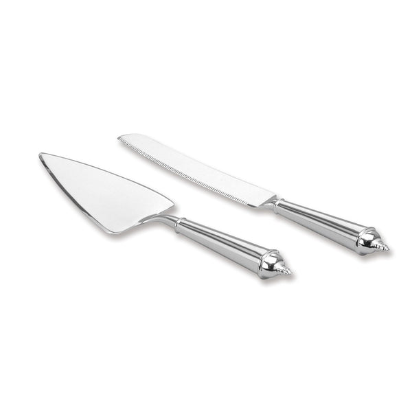 Silver-plated Knife and Cake Server Set