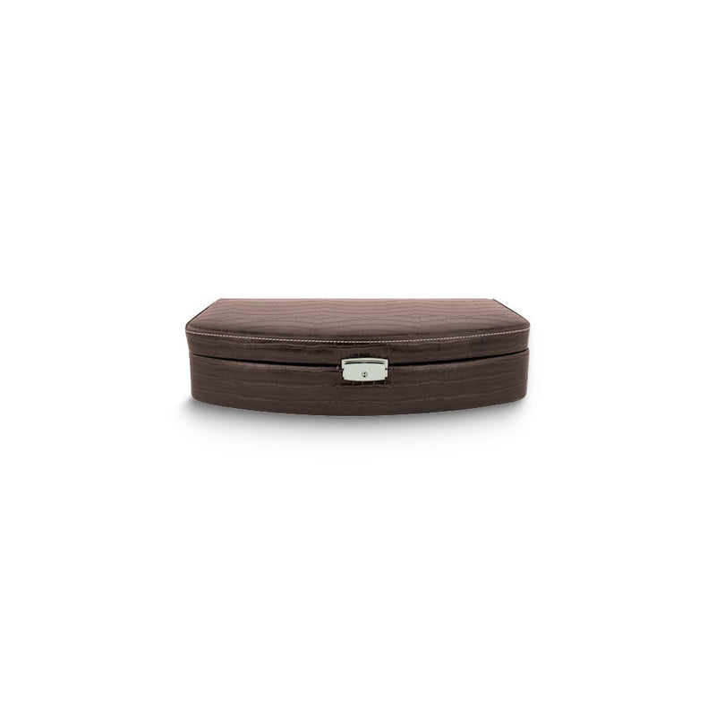 Brown Faux Leather Six Watch Case