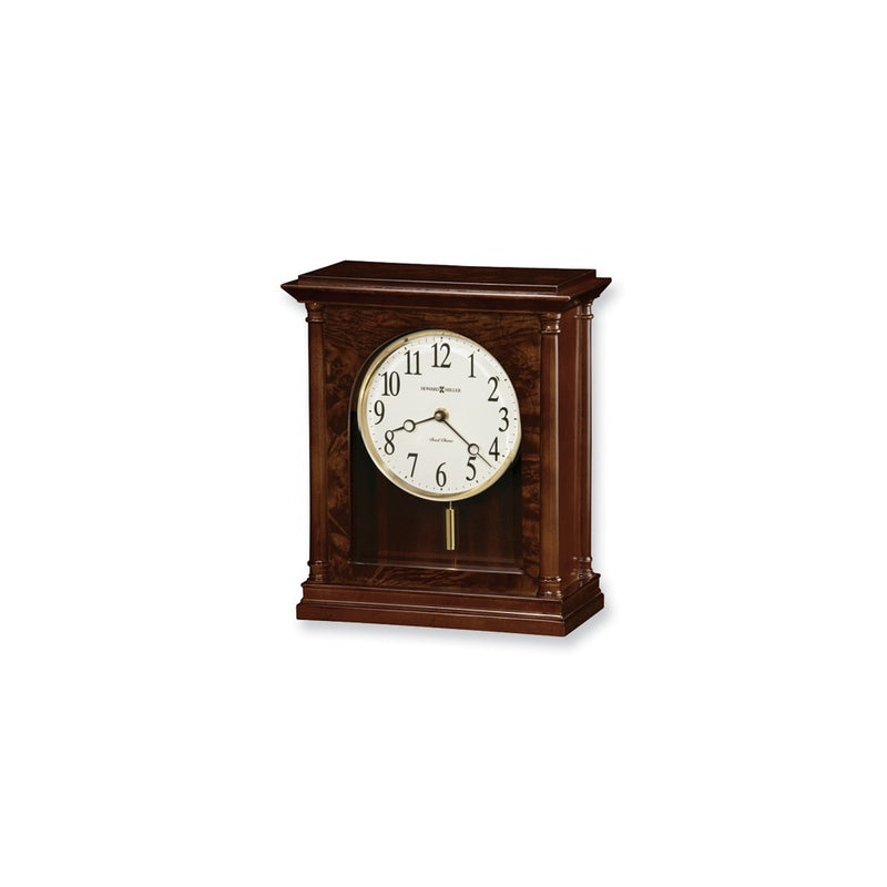 Howard Miller Candice Cherry Finish Wood Chiming Quartz Mantel Clock