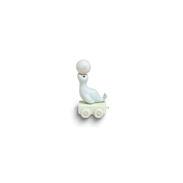 Precious Moments God Bless You On Your Birthday Age Two Seal Porcelain Figurine
