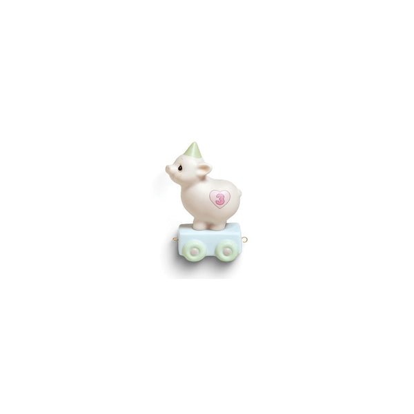 Precious Moments Heaven Bless Your Special Day Age Three Little Piggy Porcelain Figurine