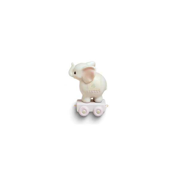 Precious Moments May Your Birthday Be Gigantic Age Four Elephant Porcelain Figurine
