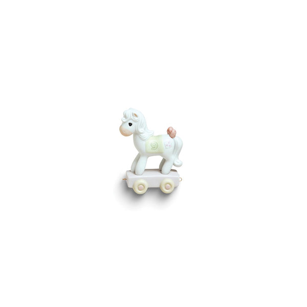 Precious Moments Being Nine Is Just Divine Age Nine Horse Porcelain Figurine