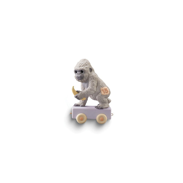 Precious Moments It's Your Birthday Go Bananas Age Fifteen Gorilla Porcelain Figurine