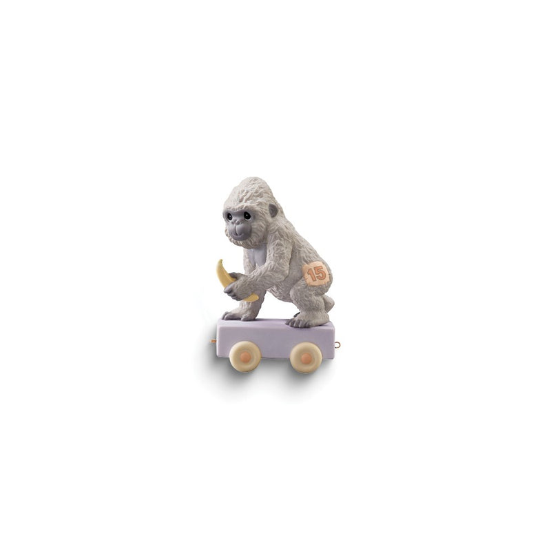 Precious Moments It's Your Birthday Go Bananas Age Fifteen Gorilla Porcelain Figurine