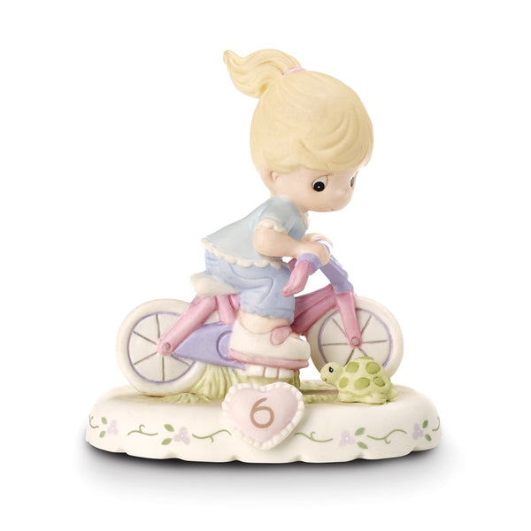 Precious Moments Growing in Grace Age Six Blonde Porcelain Figurine