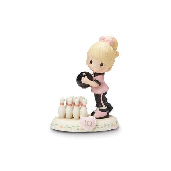 Precious Moments Growing in Grace Age Ten Blonde Porcelain Figurine