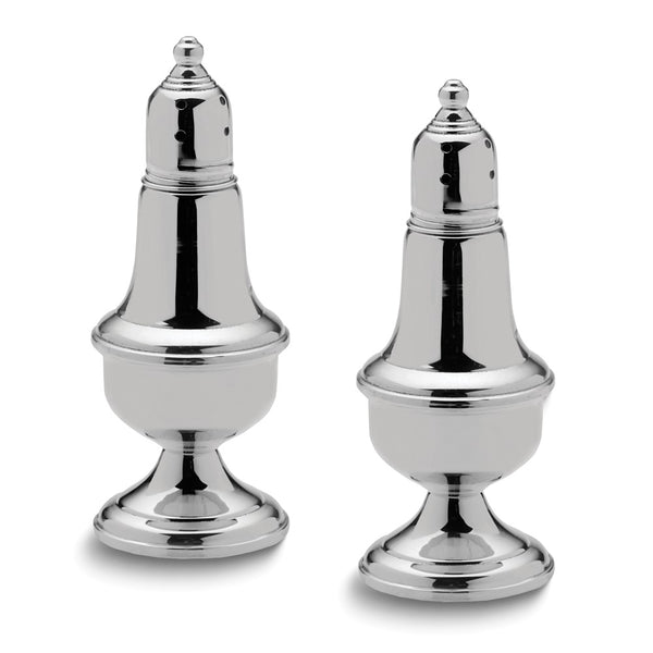 Empire Sterling Silver Glass Lined Footed Salt and Pepper Set