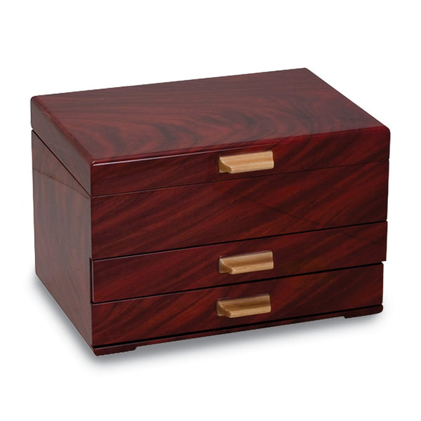 Mahogany Finish Jewelry Box