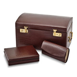 Brown Leather Jewelry Case