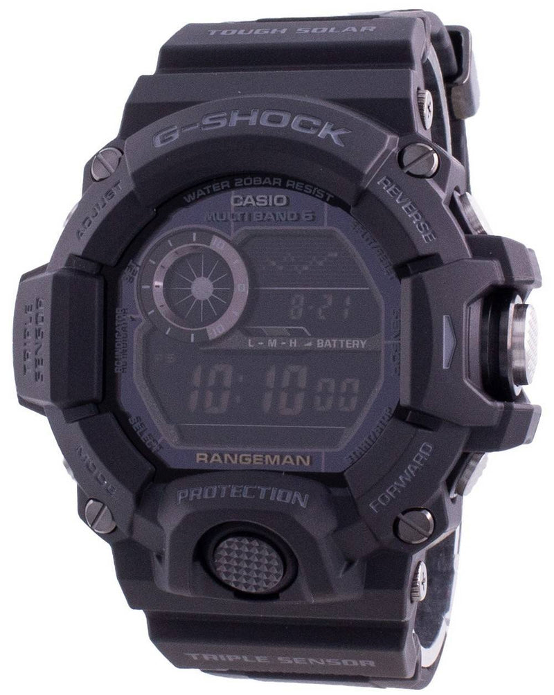 Watch 9400 1b G-Shock Master Of G Rangeman Digital Black W/ Red