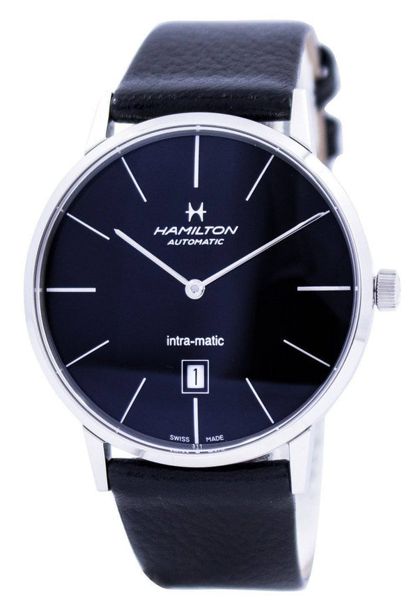 Hamilton Intra-Matic Automatic Black Dial H38755731 Men's Watch