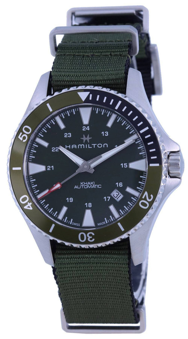 Hamilton Khaki Navy Scuba Green Dial Automatic H82375961 100M Men's Watch