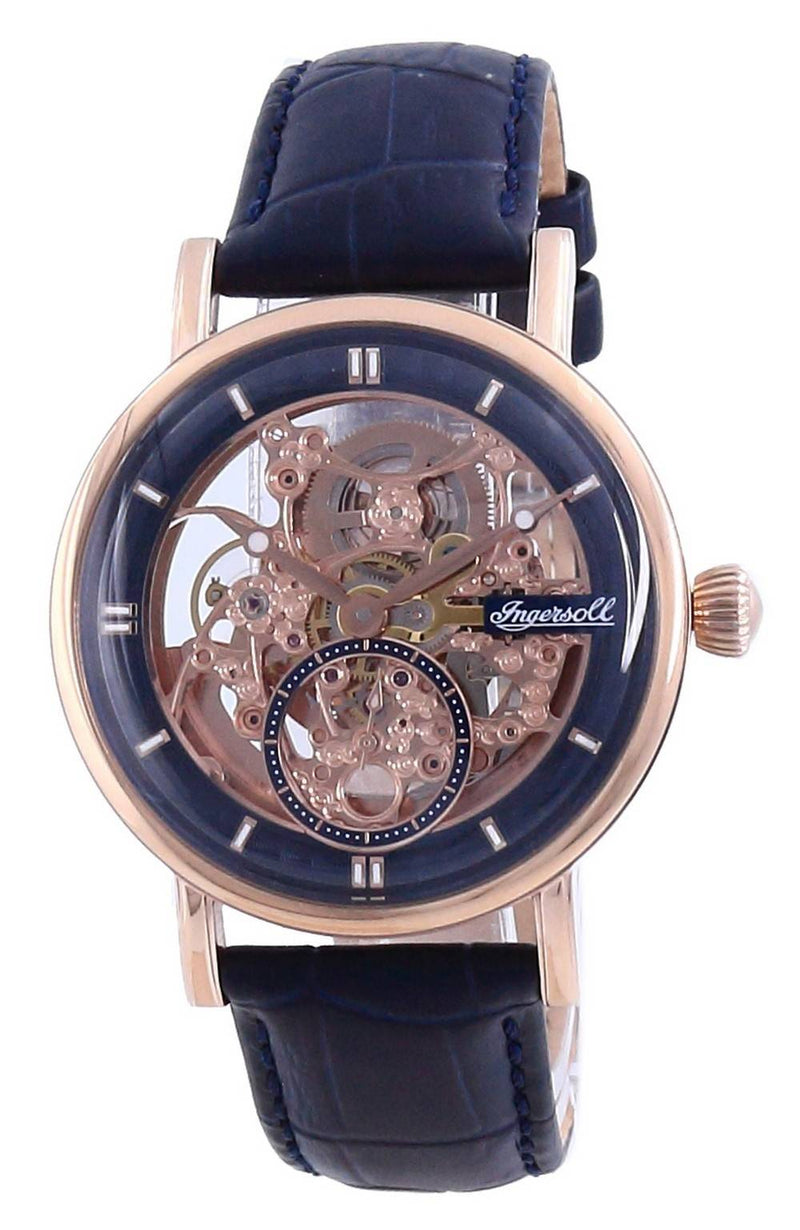 Ingersoll The Herald Skeleton Blue Dial Automatic I00407 Men's Watch