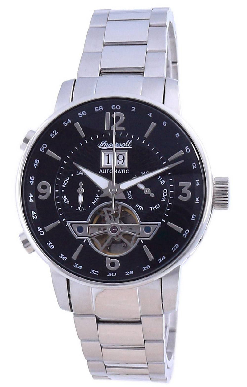 Ingersoll The Grafton Black Dial Open Heart Automatic I00704 Men's Watch