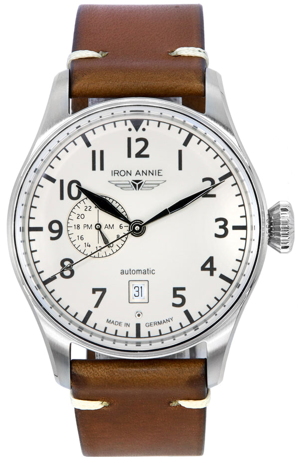 Iron Annie Flight Control Full Lume Beige Dial Automatic 51683 Men's Watch
