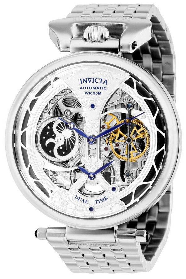 Invicta Objet D Art Silver Skeleton Dial Automatic 32300 Men's Watch