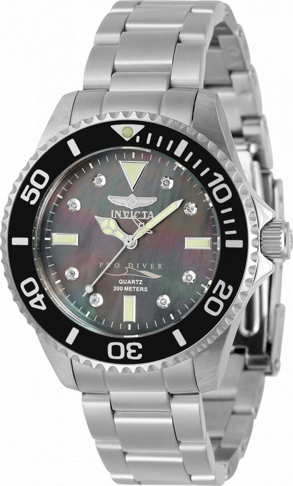 Invicta Pro Diver Diamond Accents Stainless Steel Quartz 32929 200M Women's Watch
