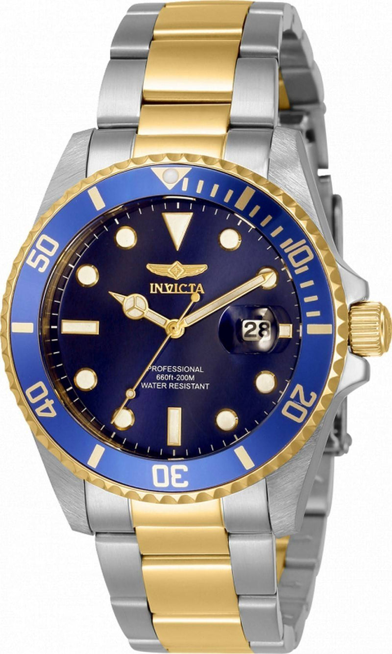 Invicta Pro Diver Blue Dial Two Tone Stainless Steel Quartz 33274 200M Women's Watch