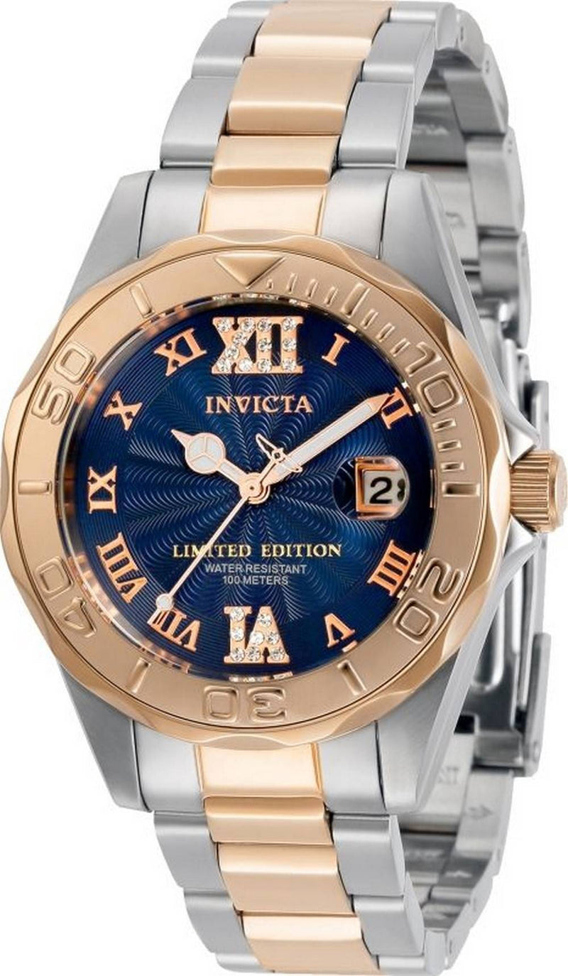 Invicta Pro Diver Limited Edition Blue Dial Quartz 34261 100M Women's Watch