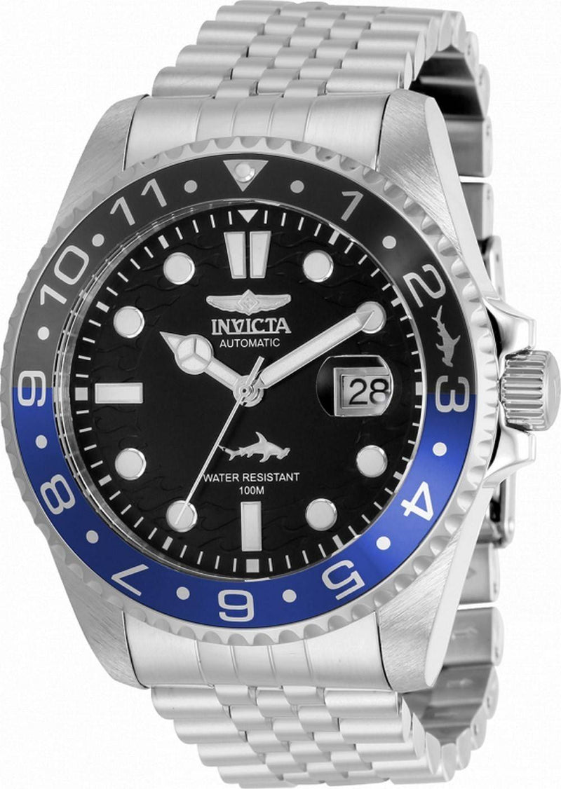 Invicta Pro Diver Black Dial Stainless Steel Automatic 35150 100M Men's Watch