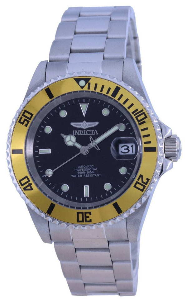 Invicta Pro Diver Black Dial Stainless Steel Automatic 35842 200M Men's Watch