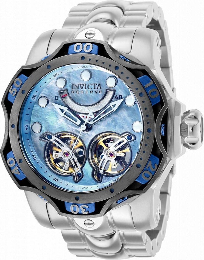 Invicta Reserve Venom Mother Of Pearl Dial Stainless Steel Automatic 35987 1000M Men's Watch