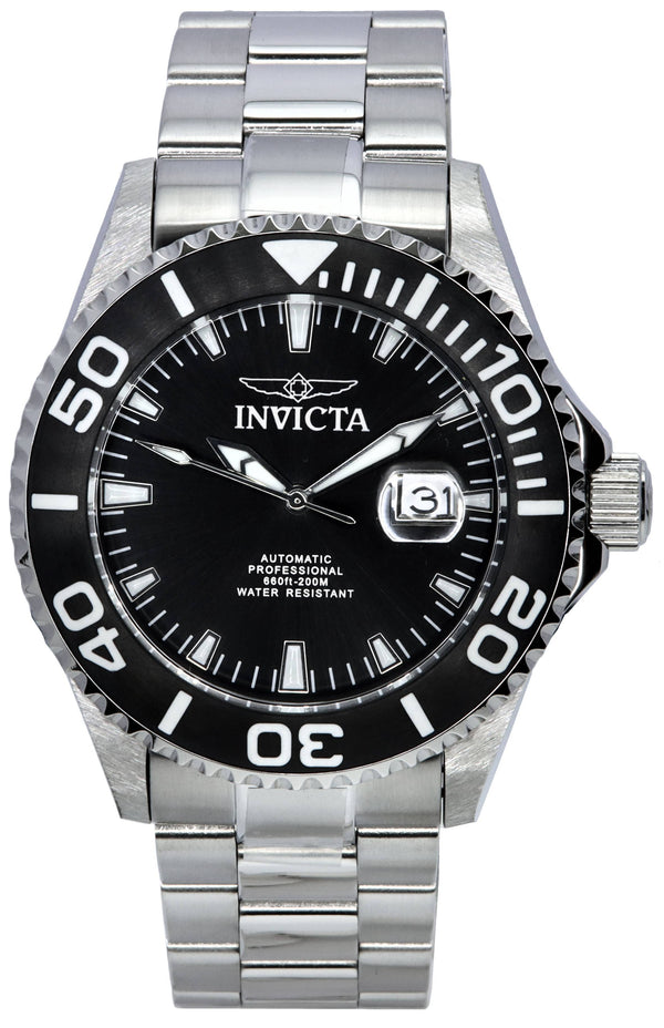 Invicta Pro Diver Black Dial Automatic Diver's 37621 200M Men's Watch