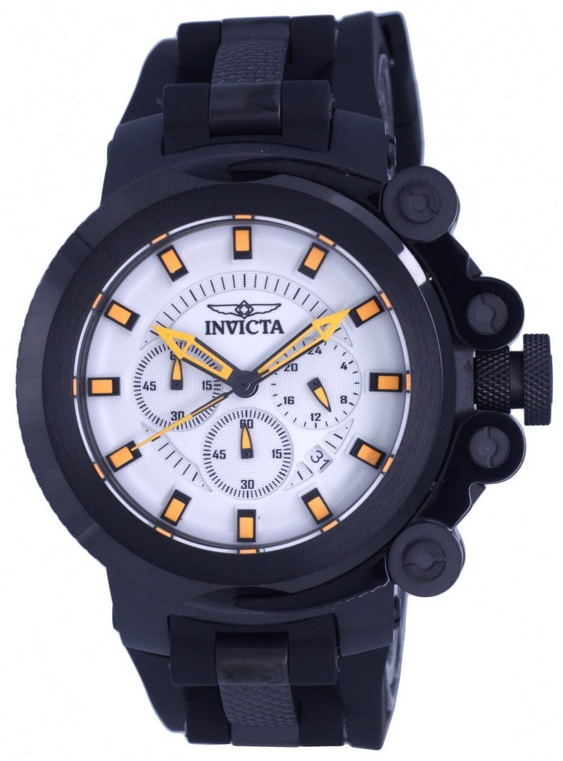 Invicta Coalition Forces Chronograph Silicon White Dial Quartz 38375 100M Men's Watch