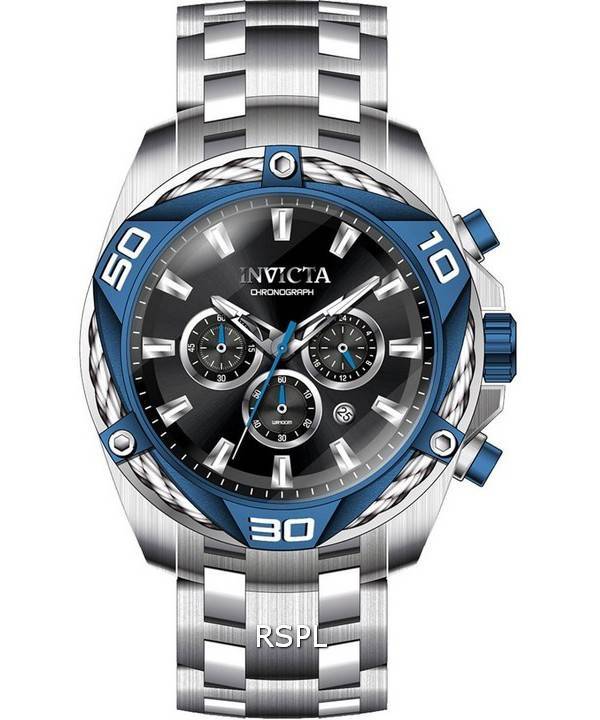 Invicta Bolt Chronograph Black Dial Quartz 38572 100M Men's Watch