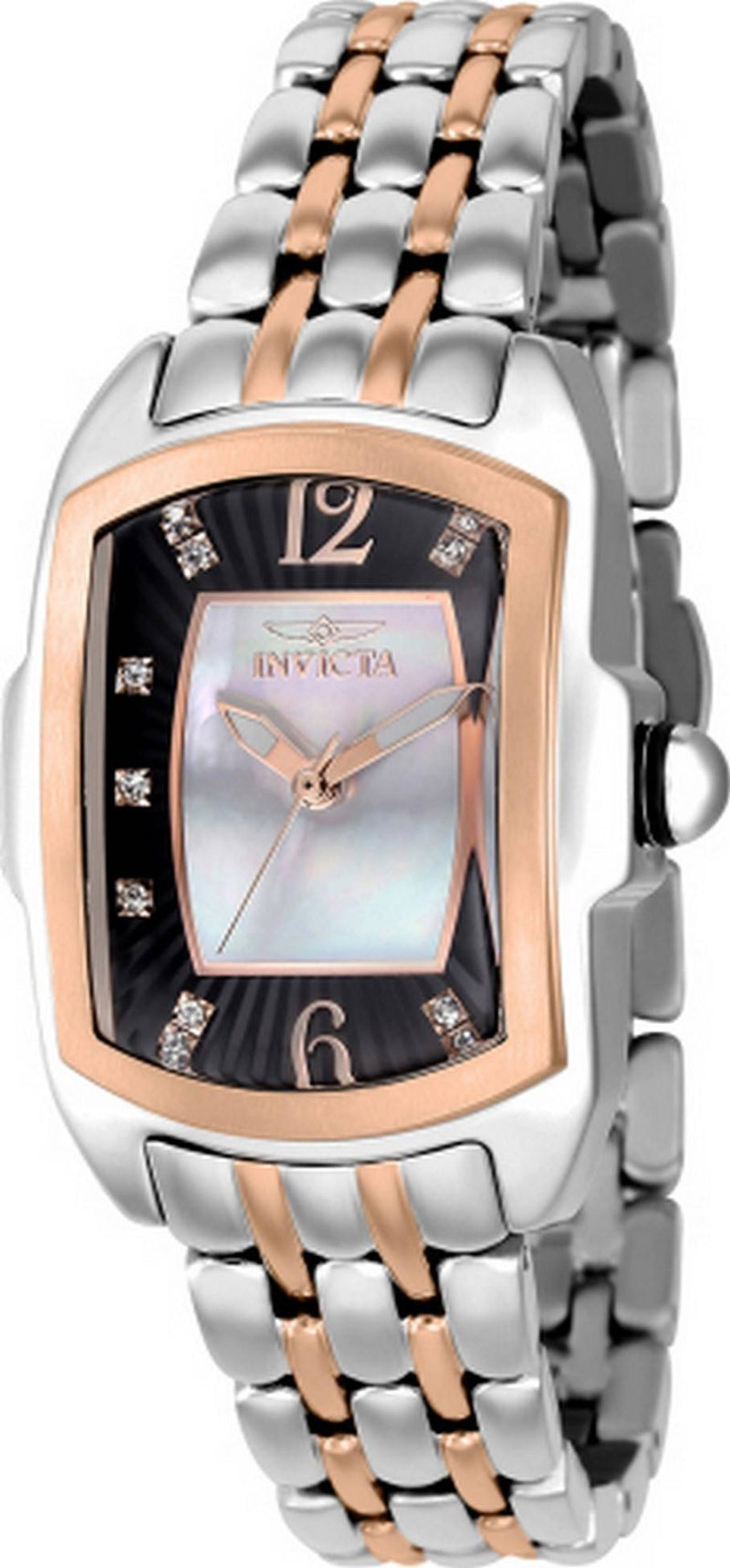 Invicta Lupah Crystal Accents Mother Of Pearl Dial Quartz 39784 100M Women's Watch