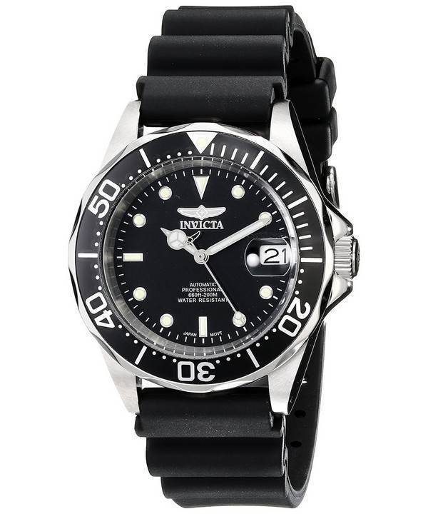 Invicta Pro Diver 200M Automatic Black Rubber 9110 Men's Watch